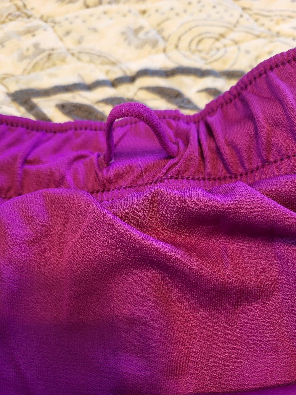 Athletic Works Women's Purple Multi Floral Athletic Shorts - Picture 6 of 6